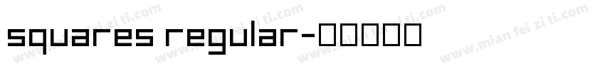 squares regular字体转换